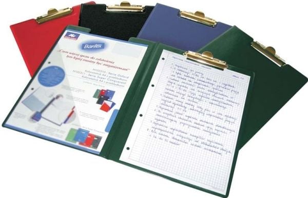 Clipboad Bantex dobbelt A4 bå, PVC