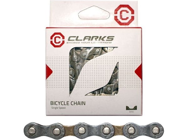 Clarks YBN C410 SINGLE SPEED sykkelkjede (Single Speed, 1/2"x1/8", 116 ledd, kjedeklips) Mørk standard