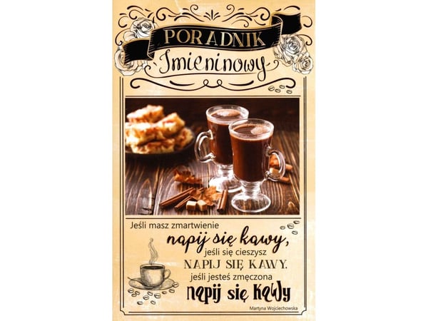 AB Card Gratulasjonskort Navneguide "Hvis du har bekymringer, drikk kaffe, hvis du er glad..." IM 02