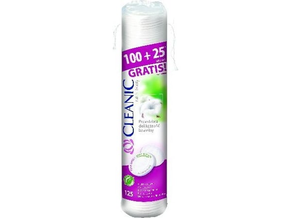 Cleanic kosmetiske pads Pure Effect Okragle 100+25 stk
