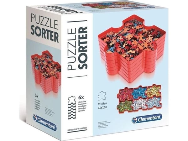 Clementoni - Puzzle Sorter - puzzletilbehør (en pakke 6)