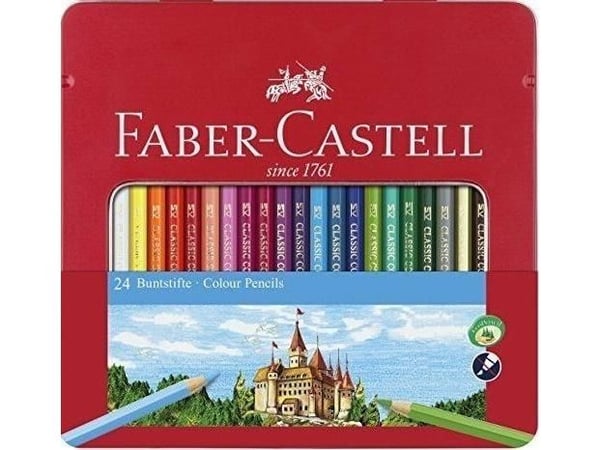 Faber-Castell 115824, Beige, Svart, Blå, Gull, Grønn, Elfenben, Lilac, Fiolblå, Oransje, Rosa, Fiolett, Hvit, Gult, 1 stykker