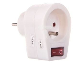 Emos P0027, 250 V, 10 A, Vit, 2300 W, Plast