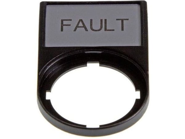 Eaton FAULT 50 x 30mm musta suorakulmainen tarra M22S-ST-GB8 (216498)