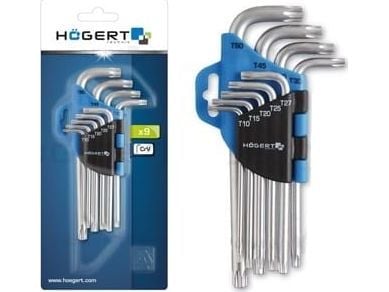 Högert Technik Torx-nøkler sett 9 stk HOGERT HT1W814