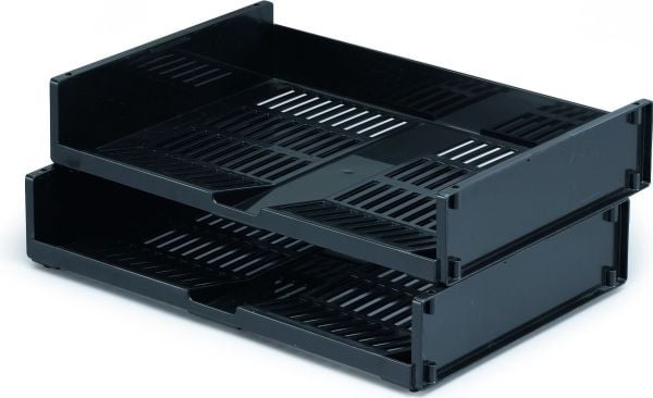 DURABLE OPTIMO - Brevbakke - for A4 (210 x 297 mm) - landskap - koksgrå