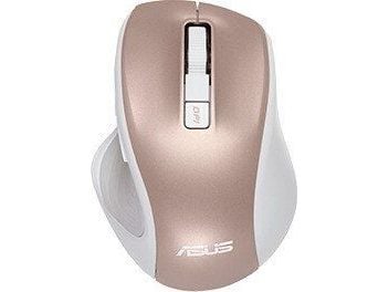 ASUS MW202 - Mus - optisk - 6 knapper - trådløs - 2.4 GHz - USB trådløs mottaker - muddergrå