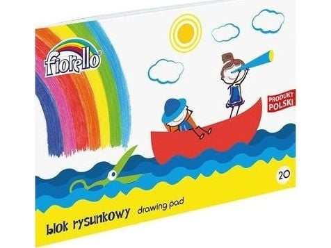 Fiorello tegnblokk A4 20k hvit