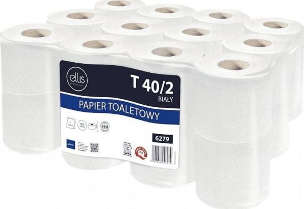 Ellis toalettpapir T40/2 hvit 24 ruller 6279