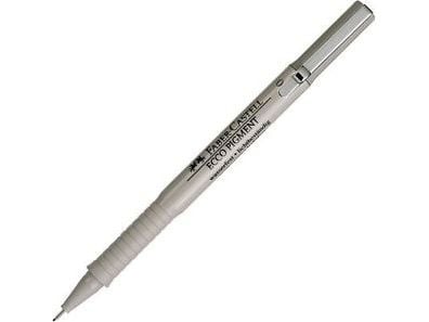 Faber-Castell Ecco Pigment, Fin, Sort, Projektilspids, 0,7 mm, Rund, Polypropylen (PP)