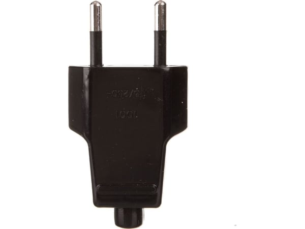 FAMATEL Litteä pistoke 10A b/u 250V musta (ZN-11 2,5A)