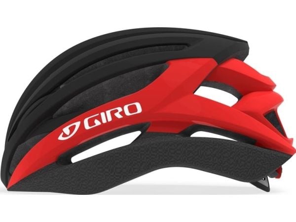 Giro cykelhjälm Syntax matt svart/glansig röd str. S (51–55 cm) (GR-7099)