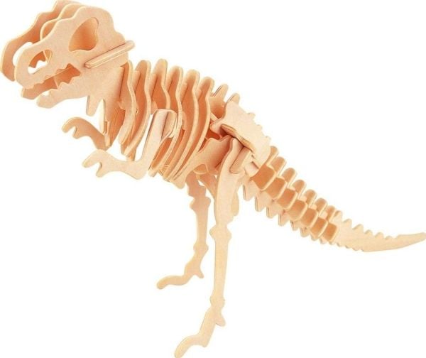 Eureka-Gepetton työpaja 52473150 - Puinen palapeli 3d Tyrannosaurus