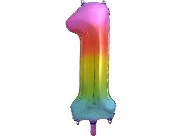 GoDan folieballong siffer 1 - 85 cm - 1 stk. universal