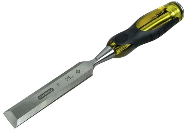Stanley FATMAX 0-16-267, Bred meisel, Kromvanadiumstål, Sort, Gult, Metall, Plast, Gummi, 50 mm, 16,6 cm
