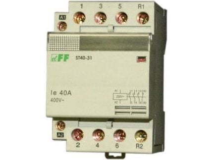 F&amp;F modulaarinen kontaktori 63A 3Z 1R 230V AC (ST63-31)