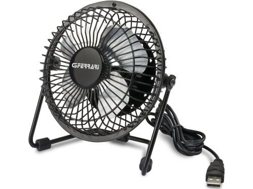 G3 Ferrari Amico, Husholdningsvifte, Sort, Bord, Aluminium, Metall, 10 cm, USB