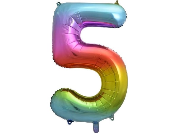 GoDan Sateenkaari numero 5 foliopallo - 85 cm - 1 kpl universaali