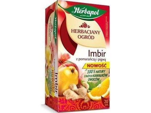 Herbapol fruktte - frukthage: ingefær med appelsin og kvede, 20 teposer