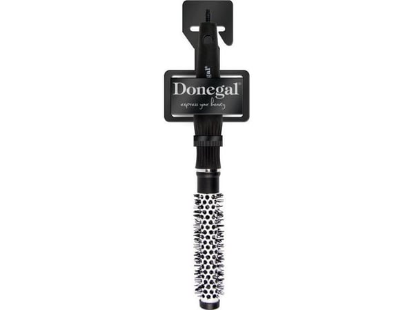DONEGAL keramisk hårbørste - svart 17 mm (1278) 1 stk