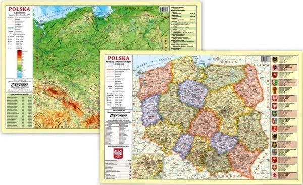 EkoGraf skrivebordsunderlag – Fysikk & administrasjon. Polen