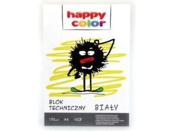Happy Color Teknisk blokk A3 10k hvit 170g