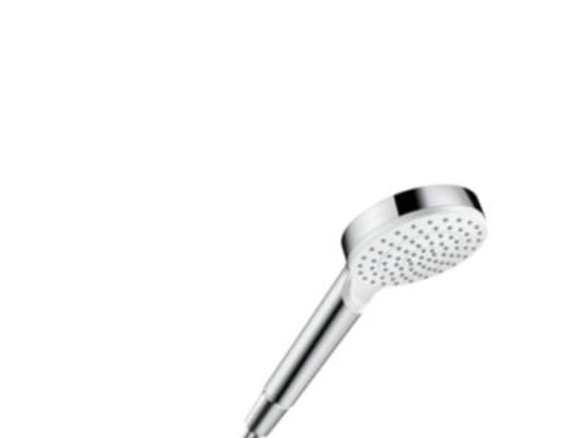 hansGrohe Crometta håndbruser Ø100mm 1jet EcoSmart hvid/krom