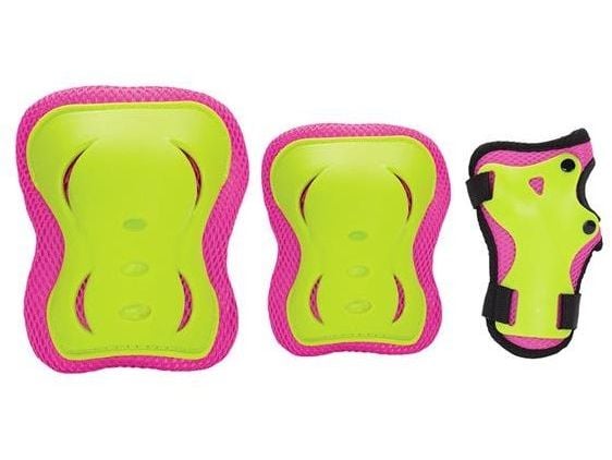 Nils Extreme beskyttelsessett H320 rosa-lime str. XL
