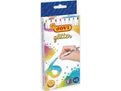 Jovi glitterpennor 8 färger
