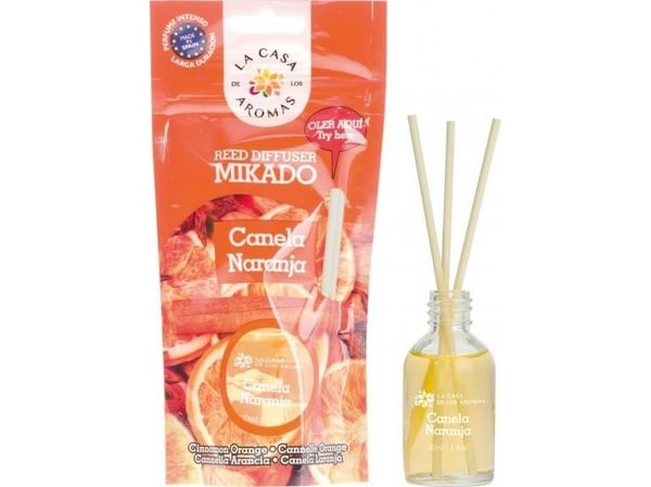 La Casa de los Aromas aromatisk olje med staver kanelappelsin 30ml La Casa de los Aromas aromatisk olje med staver kanelappelsin 30ml