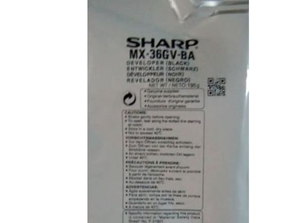 Sharp MX36GVBA - Svart - fremkaller - for Sharp MX-2010U, MX-2310U, MX-2610N, MX-3110N, MX-3111U, MX-3116N, MX-3140N, MX-3640N