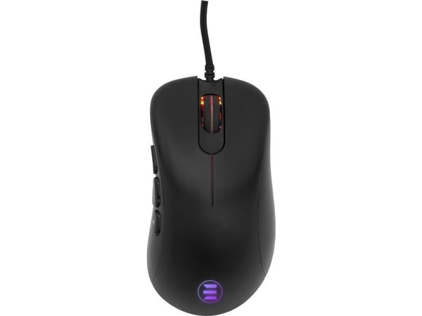 eShark gamingmus med egen angrepsknapp, Pixart 3330-sensor, RGB-belysning
