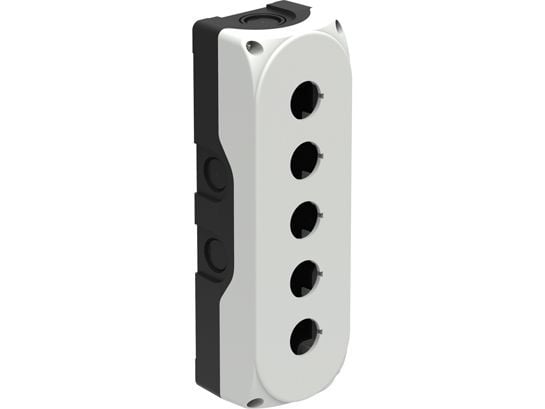 Lovato Electric kasettikotelo 5-reikäinen 22mm valkoinen IP67 (LPZP5A8) Lovato Electric kasettikotelo 5-reikäinen 22mm valkoinen IP67 (LPZP5A8)