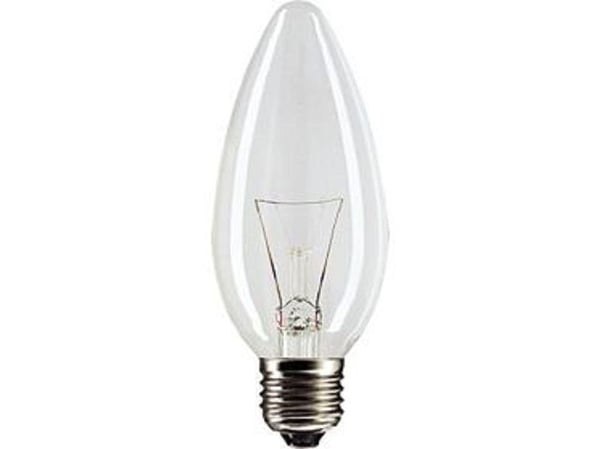 Helios støtsikker pære stearinlysformet Soleo B35 E27 25W 230V (WST-0036)