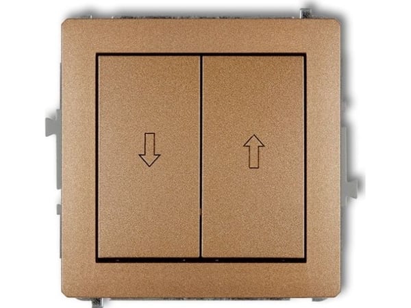 Karlik 8DWP-8, tasokytkin, kultainen, IP20, 250 V, 10 A