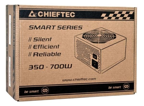 Chieftec Smart Series GPS-700A8 - Strømforsyning (intern) - ATX12V 2.3/ EPS12V - 80 PLUS - AC 230 V - 700 Watt - aktiv PFC - sort