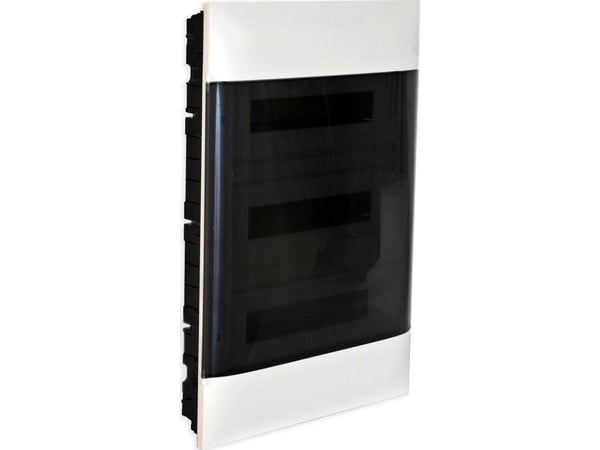 Legrand PRACTIBOX S 3x18 uppoasennettava modulaarinen jakelukotelo, kirkkaat ovet 137378