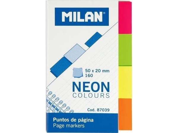 Milan Neonväriset indeksit 50x20mm MILAN MILAN Milan Neonväriset indeksit 50x20mm MILAN MILAN