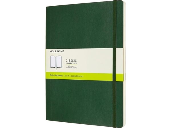 Moleskine Classic, Monokromatisk, Grønn, 192 ark, 70 g/m², Mykt omslag, Universell