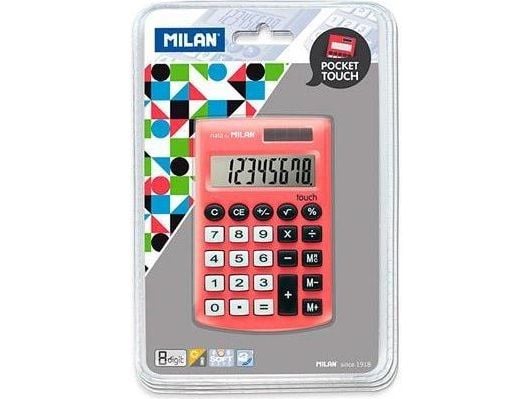 Milan Pocket Touch -laskin 150908RBL punainen Milan Pocket Touch -laskin 150908RBL punainen