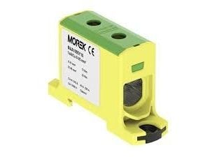 MOREK skinneklemme skrue AL/CU 6-95mm2 TS35 1-polet 2-forspenningsklemme OTL95 gul-grønn (MAA1095Y10)