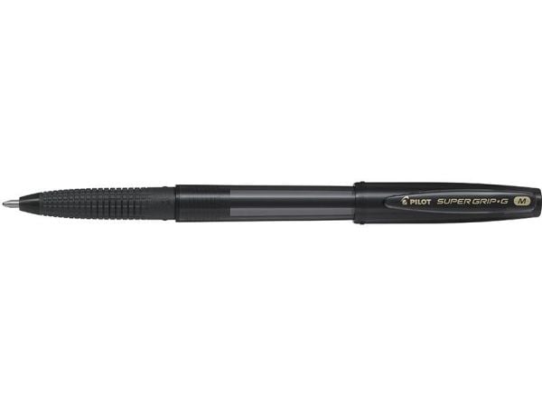 Pilot Super Grip G Cap, Påfyllnadsbar, Svart
