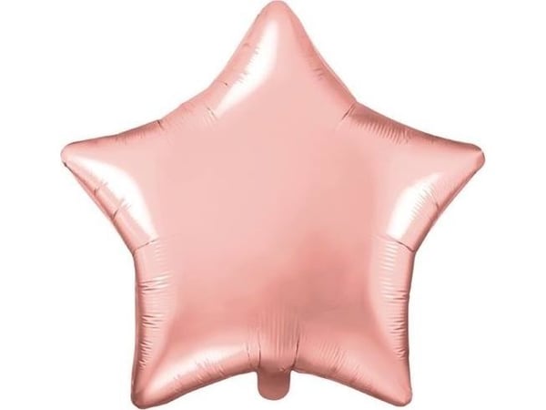 PartyDeco Star, Lekeballong, Rosegull, Star, Ikke for barn under 36 måneder, 480 mm, 50 stykker