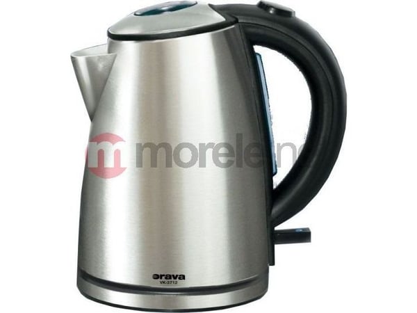 Orava VK-3712, 1,2 l, 1600 W, Sort, Rustfritt stål, Rustfritt stål, Overopphetingsbeskyttelse, Trådløs