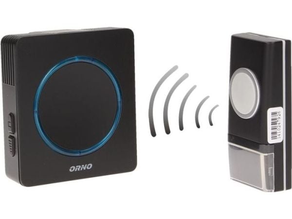 Trådløs dørklokke Opera Orno 3xAAA/100m/36 melodier svart