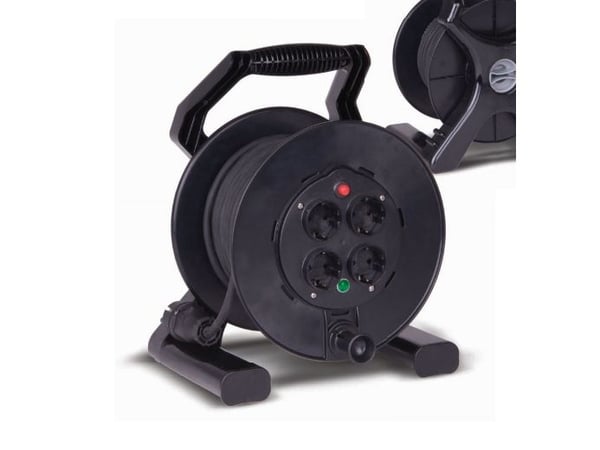 PCE Single-phase extension cord on a XREEL 40m reel H05RR-F 3x1,5 (OW) 92501T48173