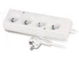 Plastrol Extension cord 4 sockets w/u 10A 5m white PS-470 (W-97482)