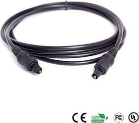 PremiumCord Toslink til Toslink-kabel 2 m svart (kjtos2)