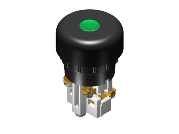 Ohjauspainike 38mm vihreä, itsestään palautuva 1Z 1R W0-N1-1UP Z