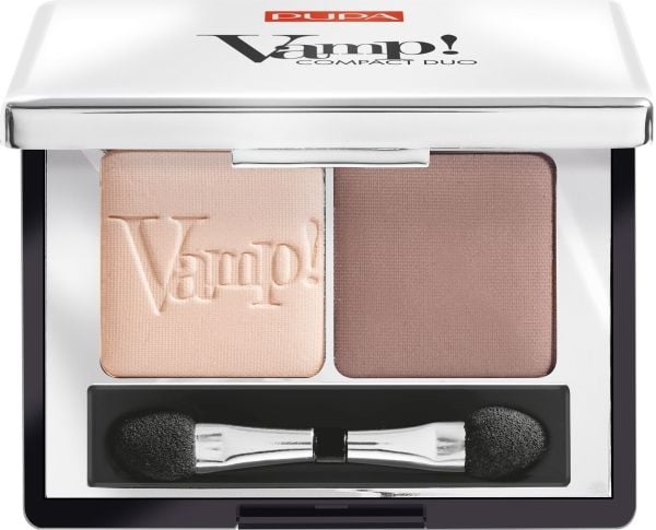 Pupa Vamp! Compact Duo Eyeshadow doble øyenskygger 005 Melkesjokolade 2,2g
